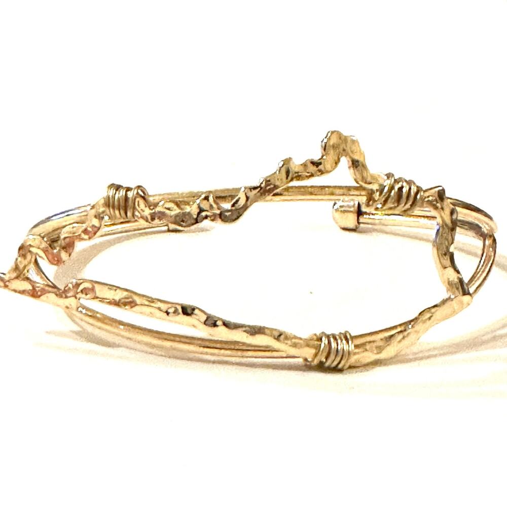 Kentucky Wire Wrapped Cuff Bracelet